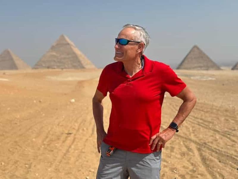 Billet Visite des pyramides de Gizeh et du Sphinx avec promenade en chameau et en quad