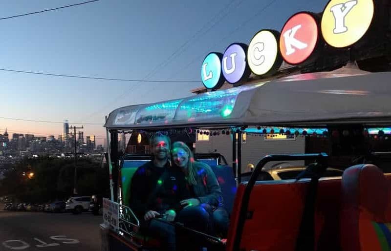 Billet San Francisco : visite privée de 2 heures en Tuk Tuk au coucher du soleil ou de nuit