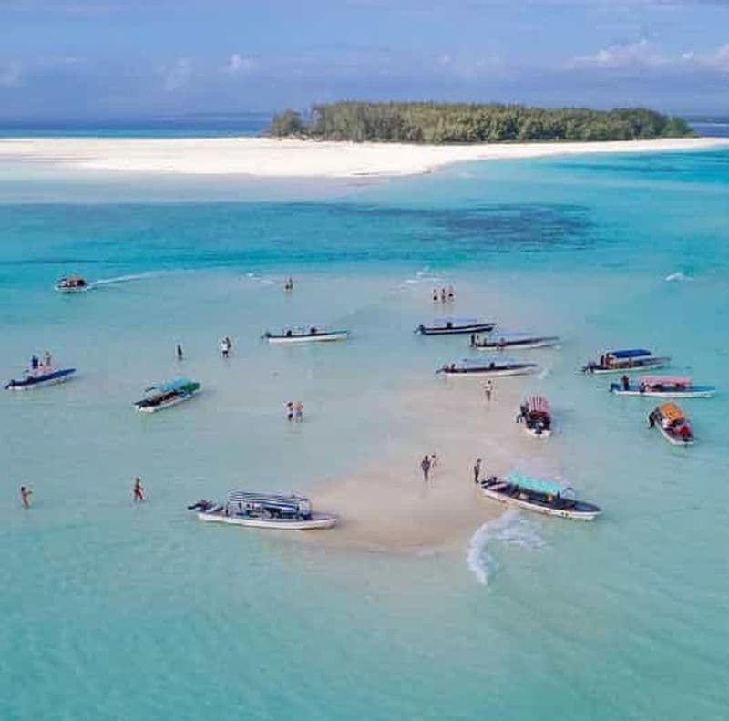 Billet Zanzibar : Visite privée de l'île de Mnemba avec prise en charge pour la plongée en apnée