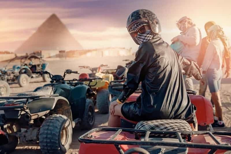 Billet Le Caire : Aventure en quad aux pyramides de Gizeh avec balade à dos de chameau