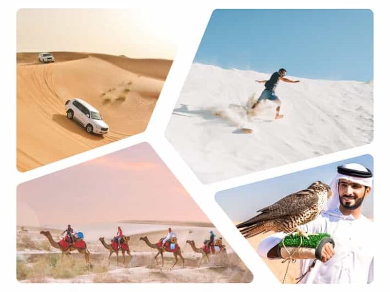 Billet Doha : safari dans les dunes, balade à dos de chameau et sandboard avec transfert
