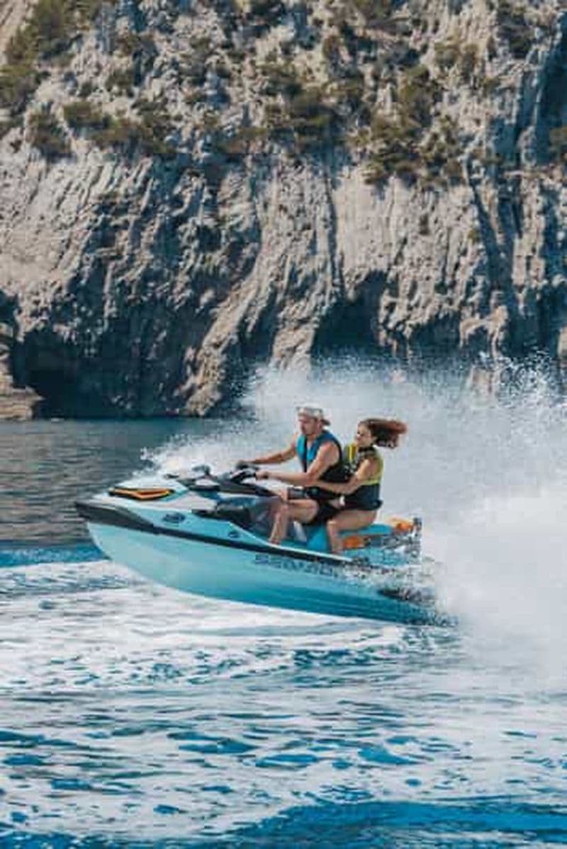 Billet Alcudia : Excursion en jet ski à l'île du Phare avec photos