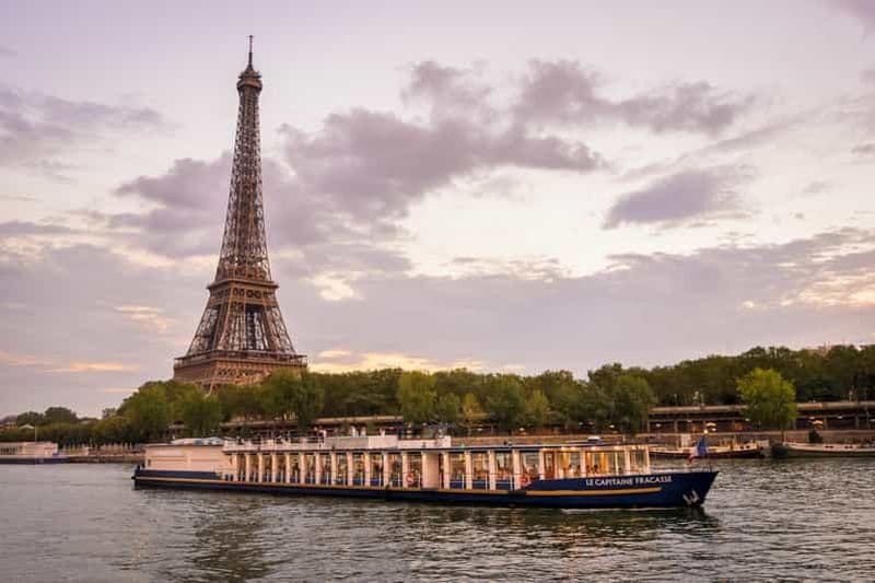 Billet Paris : Croisière romantique avec dîner de 3 plats sur la Seine