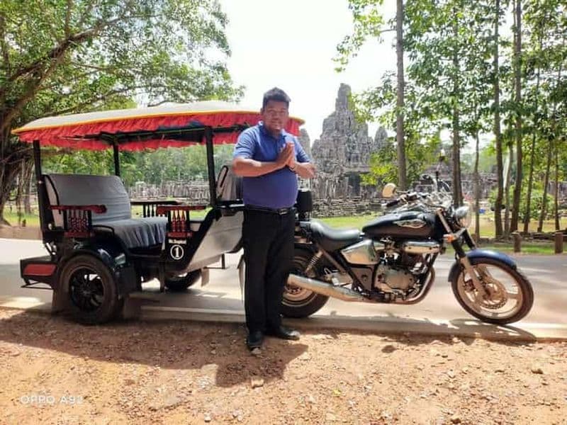 Billet Visite d'Angkor Wat en tuk-tuk avec chauffeur parlant anglais