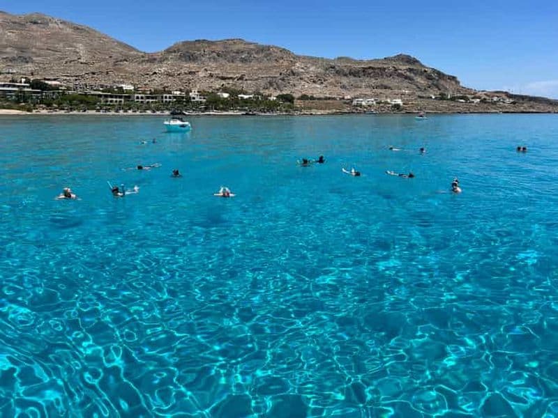 Billet Lindos, Pefkos : Croisière en bateau avec baignade et plongée en apnée, tout compris