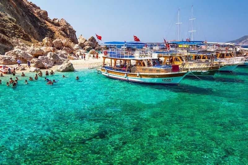 Billet Antalya/Kemer : Tour en bateau de l'île d'Adrasan Suluada avec déjeuner