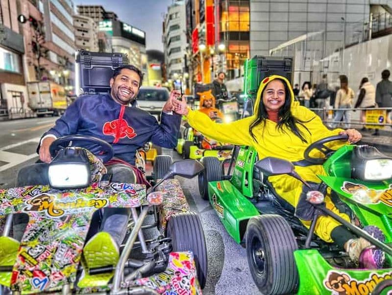 Billet Tokyo : visite en karting de la ville avec le carrefour de Shibuya et photos