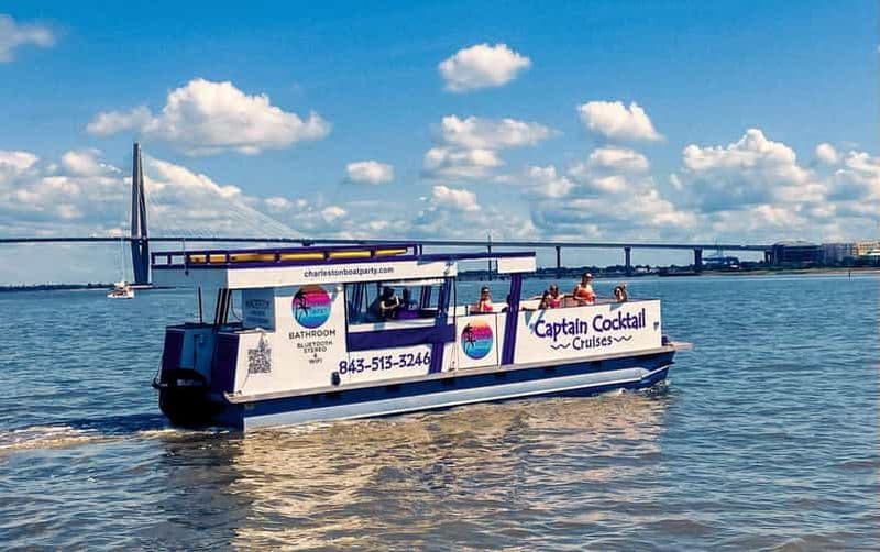 Billet Charleston semi-privé : location de bateau pour une fête - 2 heures