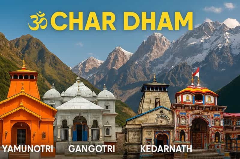 Billet Char Dham Yatra 2025 : forfaits routiers et en hélicoptère