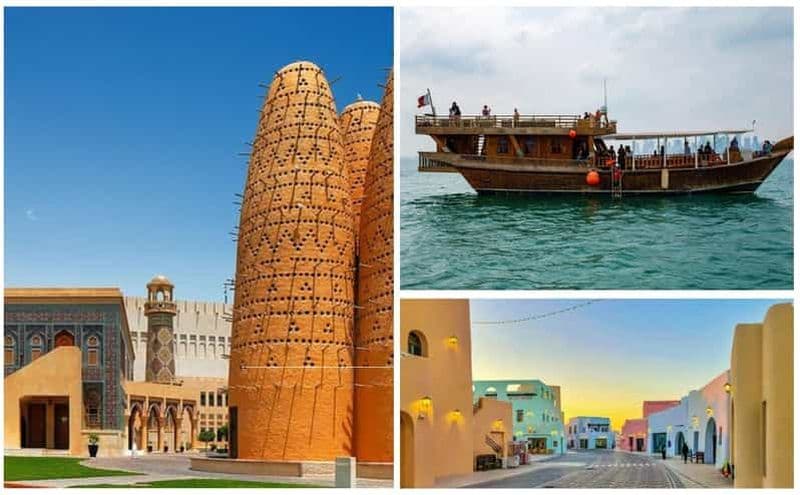 Billet Doha : Visite privée des hauts lieux de la ville avec croisière en bateau Dhow