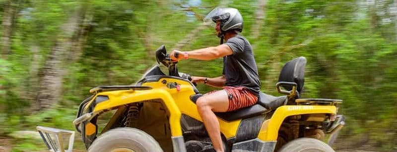 Billet Playa del Carmen : Excursion en quad, en cénote et en tyrolienne avec repas