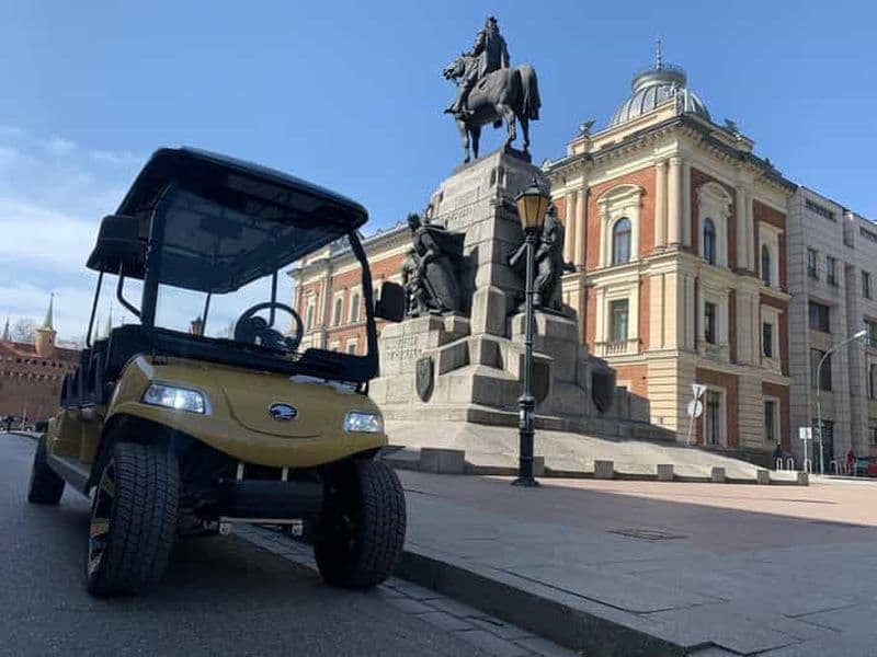 Billet Cracovie : Visite touristique de la vieille ville en voiturette de golf Eco Buggy