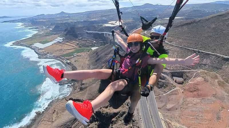 Billet Grande Canarie : vol en parapente avec tapas et prise en charge
