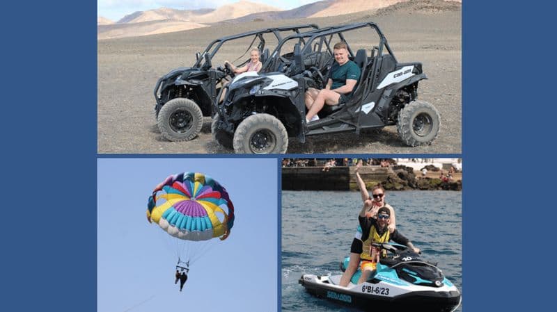 Billet PACK TRIO Aventure en buggy, jet ski et parachute ascensionnel