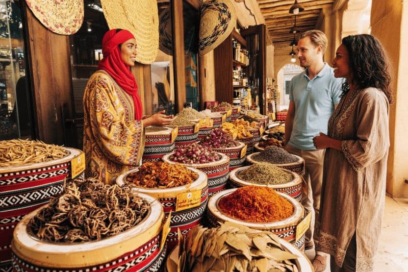 Billet Visite guidée historique du vieux Dubaï : La crique, la cuisine de rue et les souks