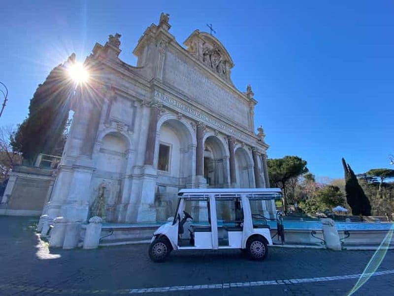 Billet Rome : visite citadine en voiturette de golf avec dégustation de gelato
