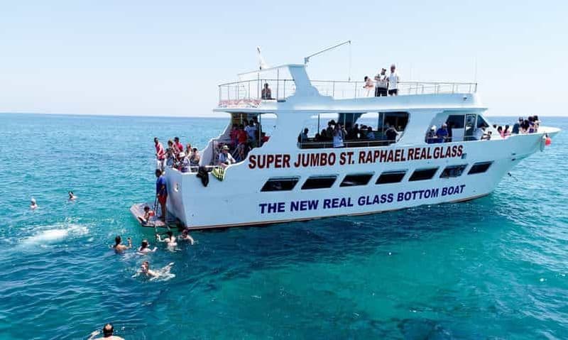 Billet Paphos : excursion en bateau à fond de verre avec baignade ou plongée avec tuba