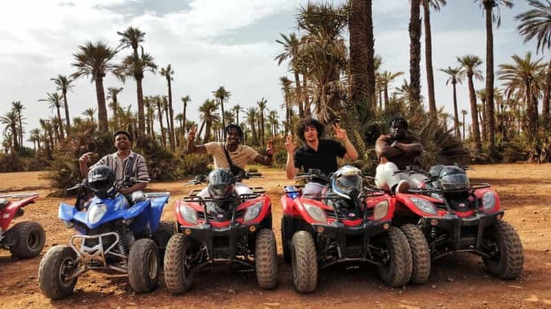 Billet Marrakech : excursion en quad dans les dunes et palmeraie avec thé
