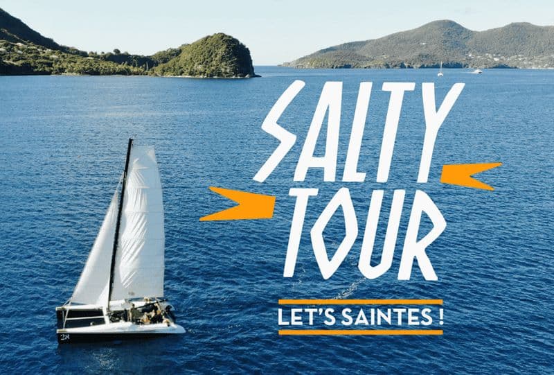 Billet Découverte des Saintes en CATAMARAN musique, tortues, plage et apéro !