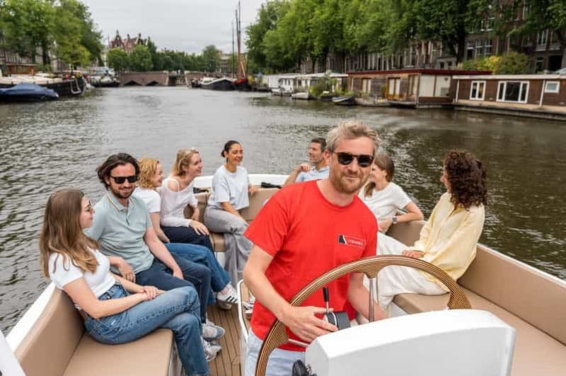 Billet Amsterdam : croisière sur les canaux en bateau ouvert (avec option Spritz gratuit)