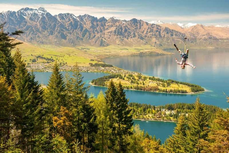 Billet Queenstown : 3 heures d'aventure en tyrolienne avec 6 lignes