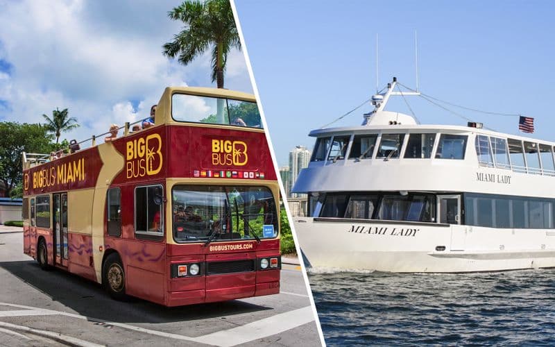 Billet Combo (Economisez 30%) : Visite en bus de Miami + Billets de croisière Millionaire's Row
