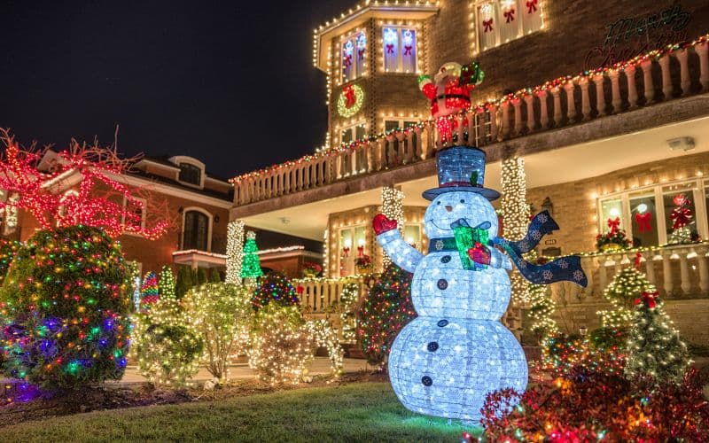 Billet New York : visite en bus des lumières de Noël de Dyker Heights