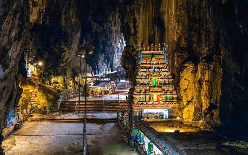 Billet Depuis Kuala Lumpur : Visite privée d'une demi-journée des grottes de Batu et des temples culturels avec navettes