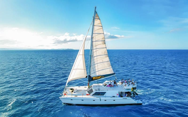 Billet Airlie Beach : Croisière premium aux îles Whitsunday avec déjeuner (Sail, SUP & Snorkel)
