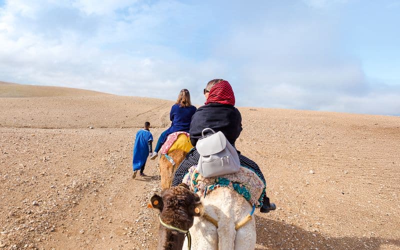 Billet Demi-journée de safari dans le désert d'Agafay avec balade à dos de chameau ou en quad et thé marocain