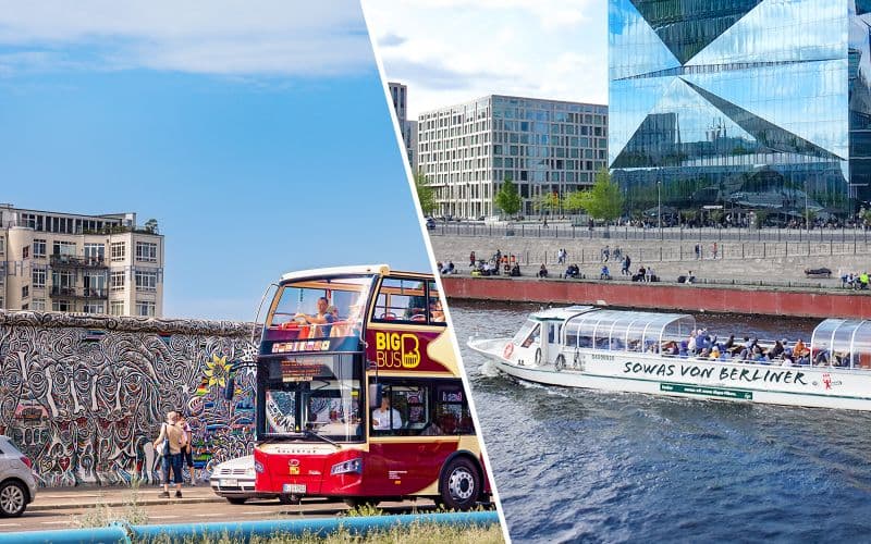Billet Combo (Economisez 14%) : Berlin Tour en bus Hop-On Hop-Off + Croisière sur la Spree