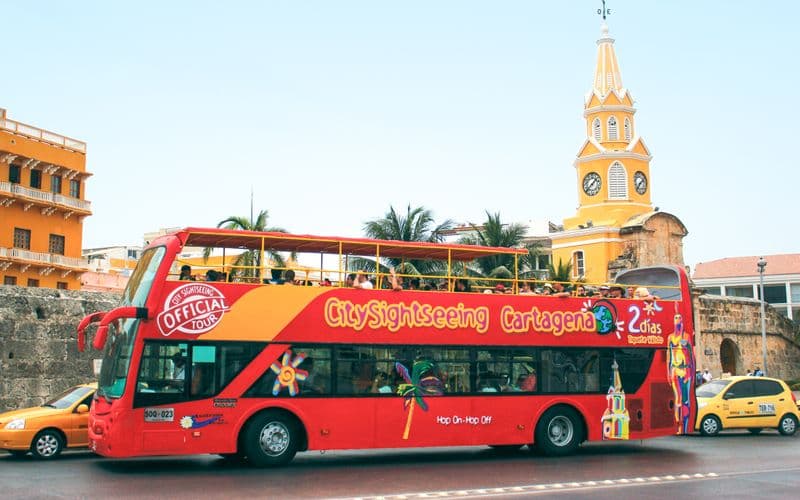 Billet City Sightseeing : Cartagena Hop-On Hop-Off bus tour en bus Hop-On Hop-Off