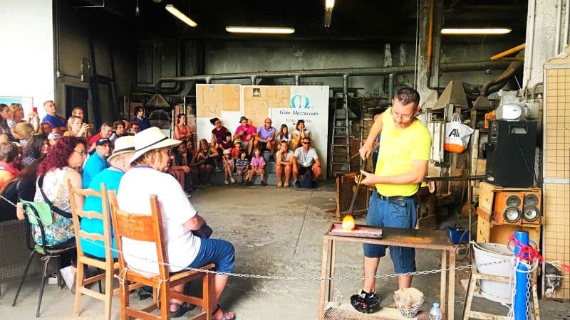 Billet Visite d'une fabrique de verre de Murano avec démonstration de soufflage de verre