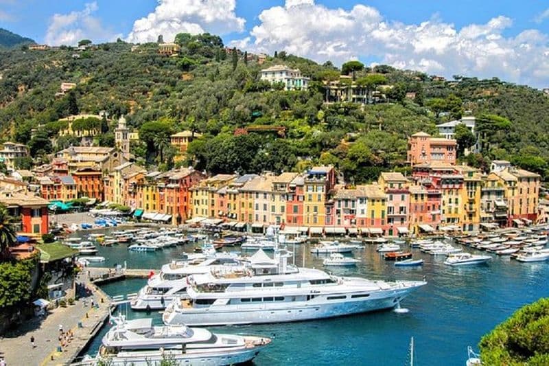 Billet Visite guidée de Portofino avec promenade en bateau et cours de cuisine sur le pesto