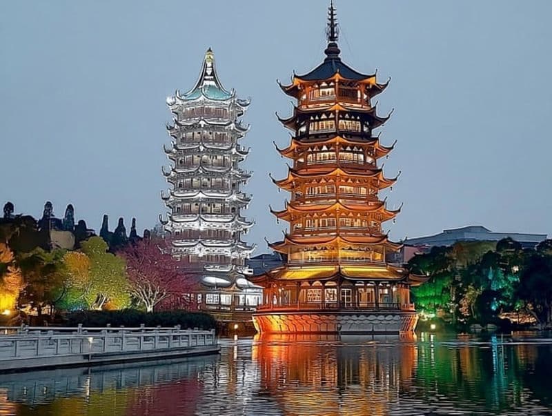 Billet Croisière nocturne sur les Quatre Lacs de Guilin avec transfert