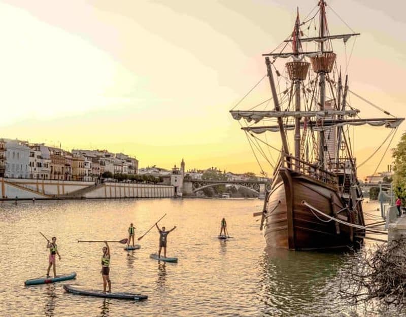 Billet Balade en paddle surf à Séville au coucher du soleil