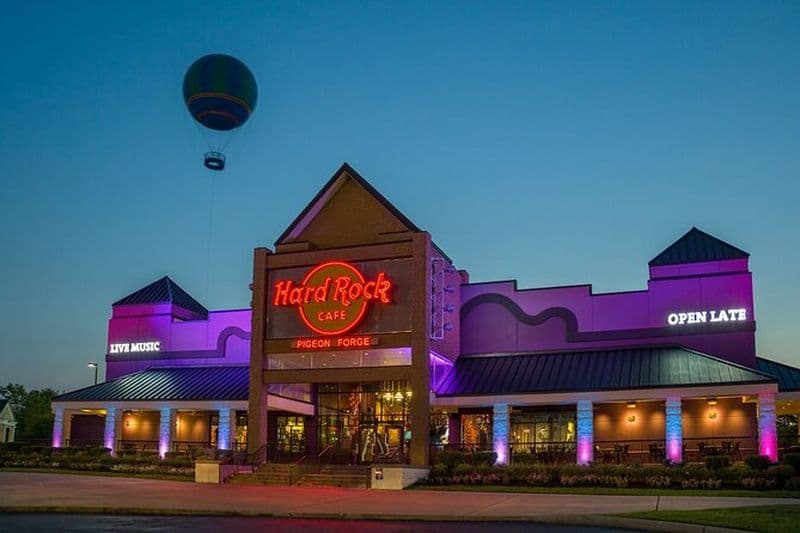 Billet Réservation avec menu pour le Hard Rock Cafe de Pigeon Forge