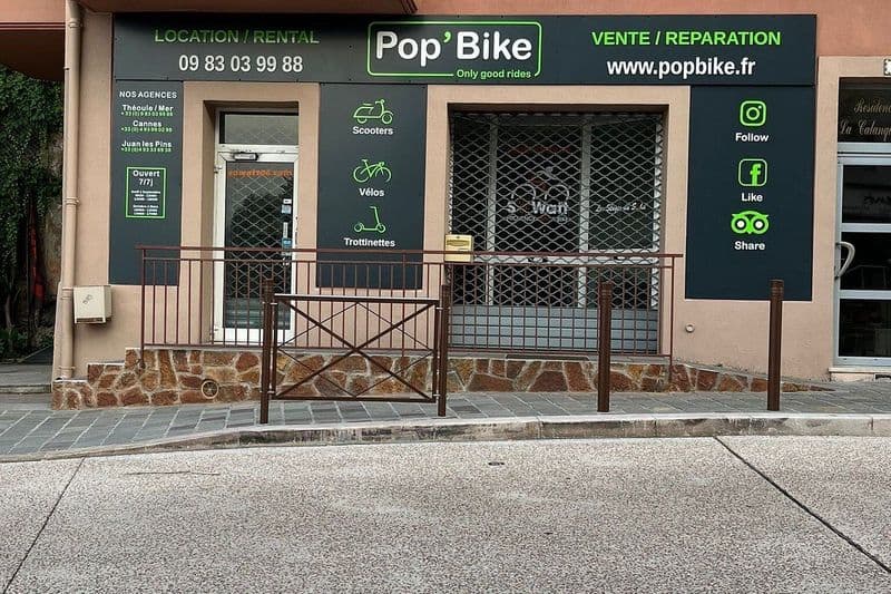 Billet Location de vélos chez Pop'Bike Théoule-sur-Mer