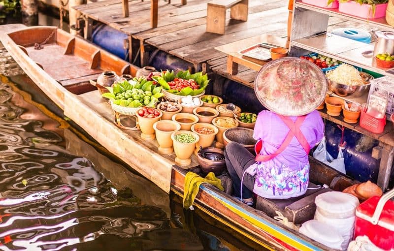 Billet Visite guidée du marché flottant de Damnoen Saduak et du chemin de fer de Maeklong