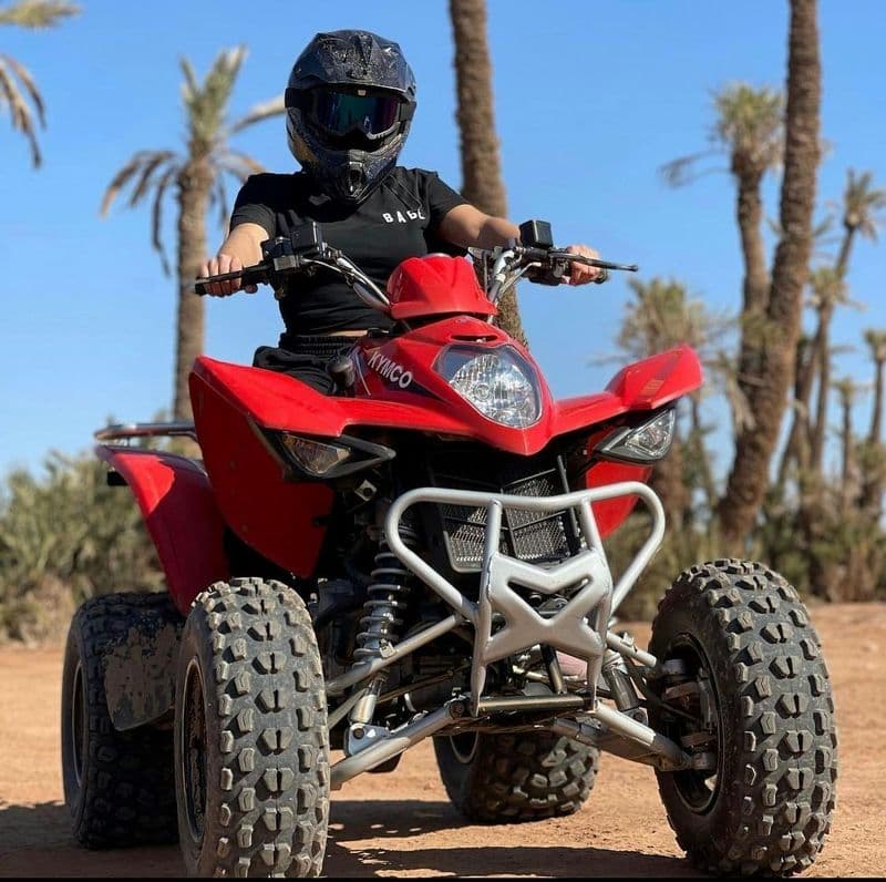 Billet Evening Quad Bike at Palmeraie Area with Tea Tasting from Marrakech