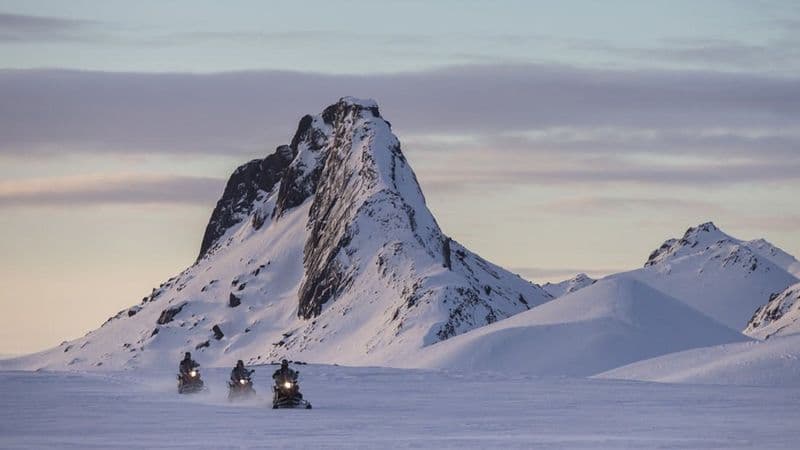 Billet Tour du Cercle d'Or et du glacier en motoneige
