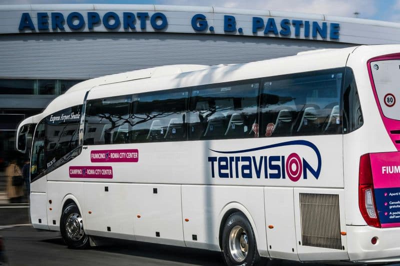 Billet Transfert en bus entre l'aéroport de Ciampino et le centre ville de Rome