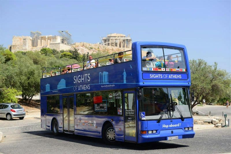 Billet Bus à arrêts multiples combiné à Athènes, au Pirée et sur les plages