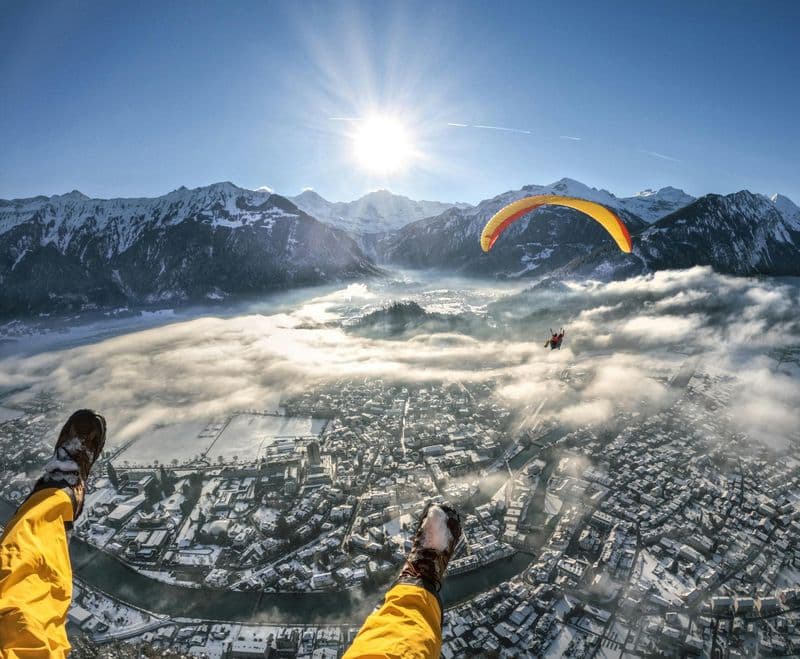 Billet Expérience hivernale de parapente à Interlaken