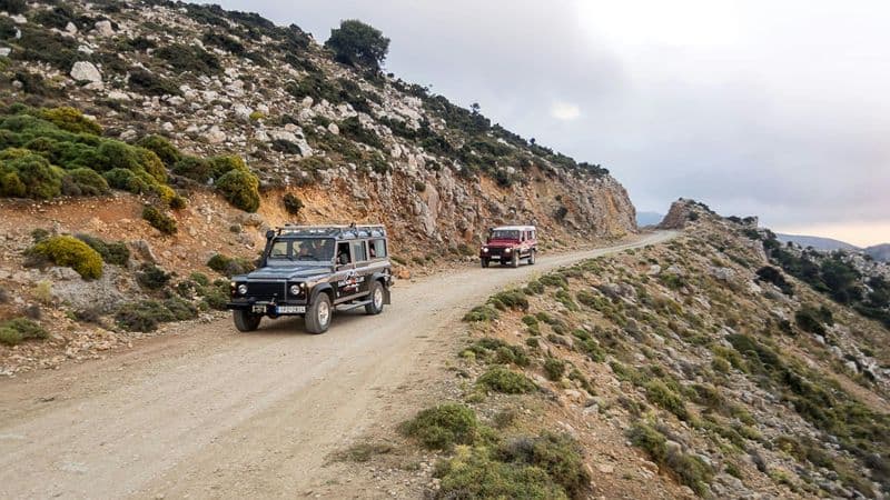 Billet Excursion en 4x4 dans les montagnes de Crète avec repas