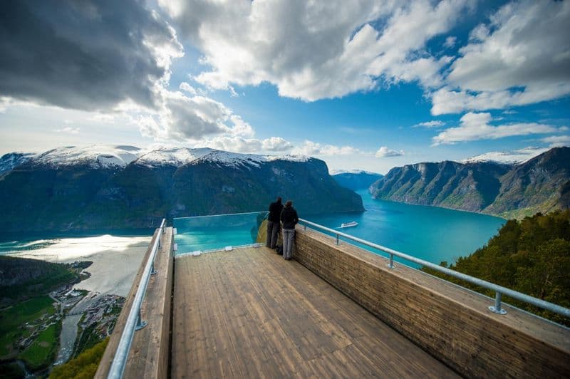 Billet Croisière sur le Nærøyfjord, visite guidée de Flåm et du point de vue de Stegastein