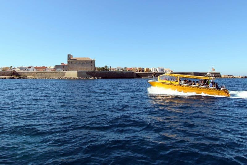 Billet Tabarca island round-trip ticket from Santa Pola by taxi boat