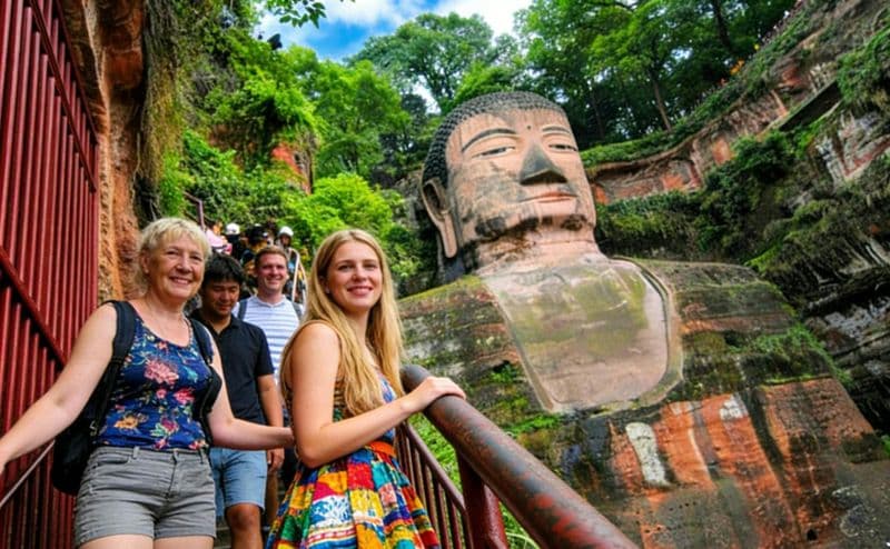Billet Visite privée du Bouddha géant de Leshan avec déjeuner et promenade en bateau