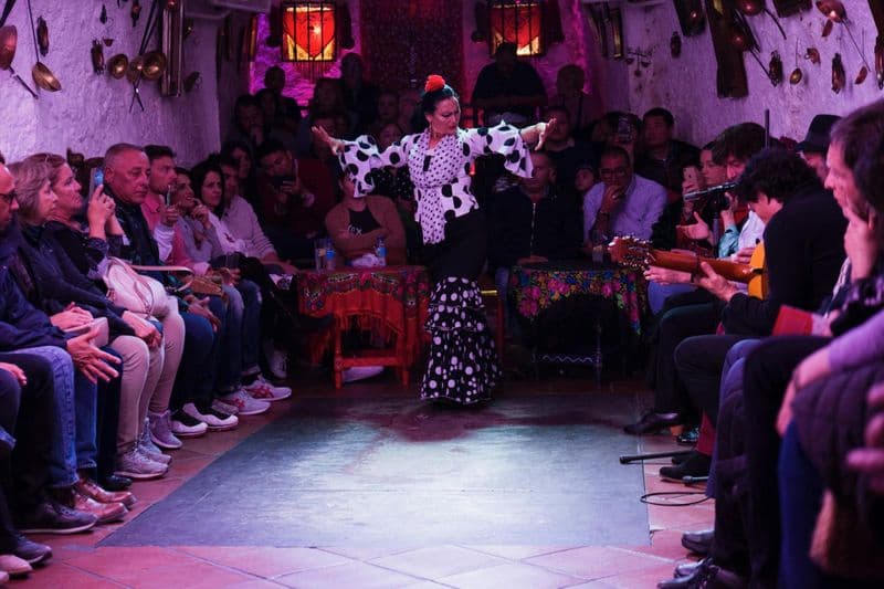 Billet Spectacle de flamenco dans une grotte du Sacromonte à Grenade avec boisson