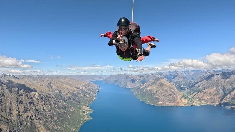 Billet Expérience de parachutisme de 15 000 pieds à Queenstown